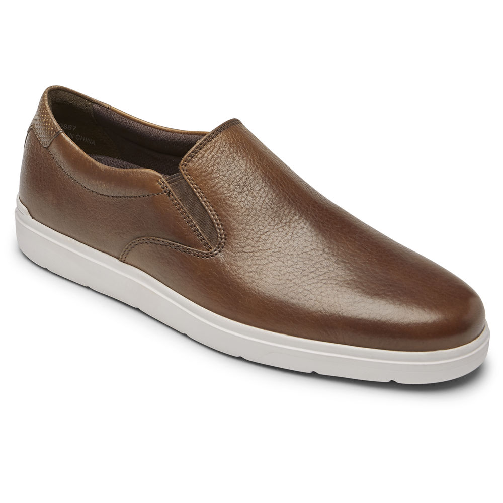 ロック ポート スニーカー メンズ ブラウン - Total Motion Lite Slip-On - NIV165094